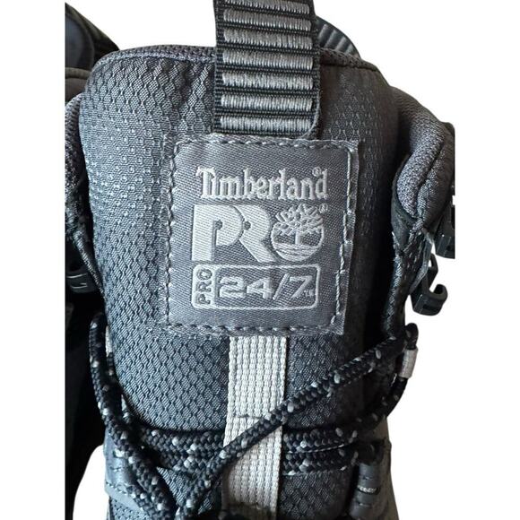 Timberland PRO NEW Tempe 6” Alloy Toe Work Boots Grey Leather Men’s Size 9 WIDE - Picture 2 of 10